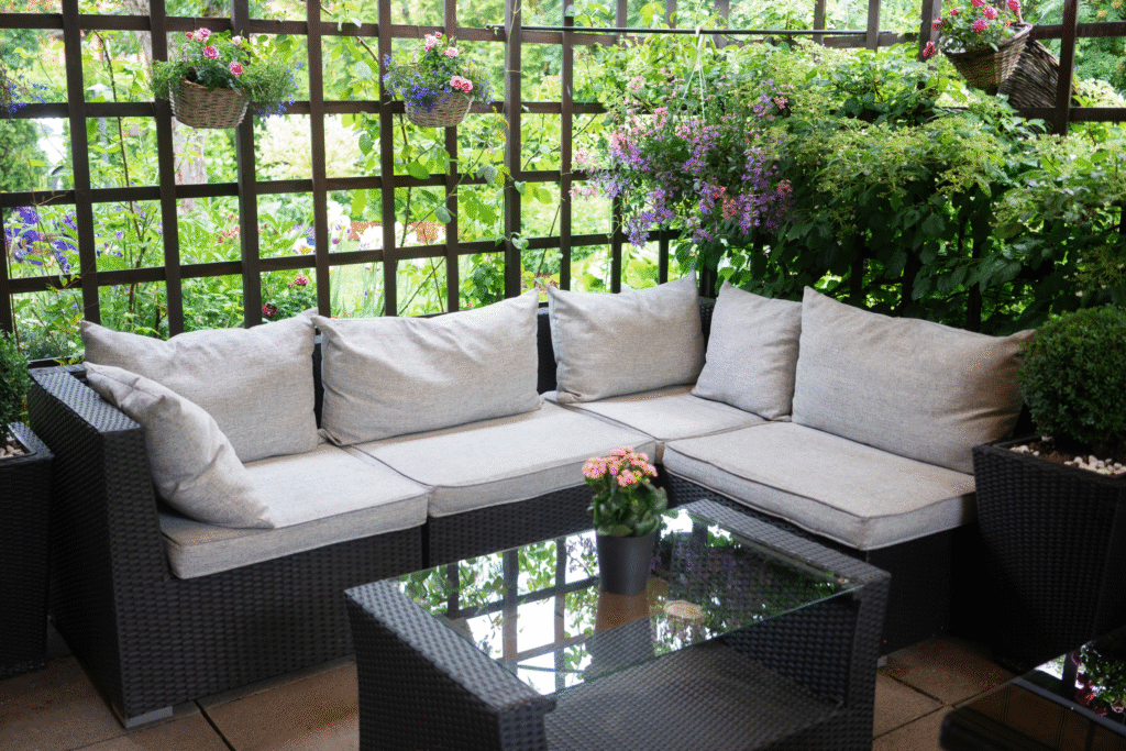 Converted patio space