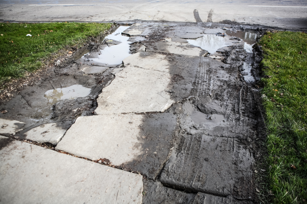 Driveway damage