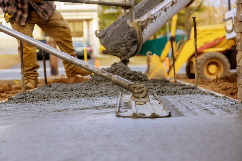 Preparing for a cement patio installation
