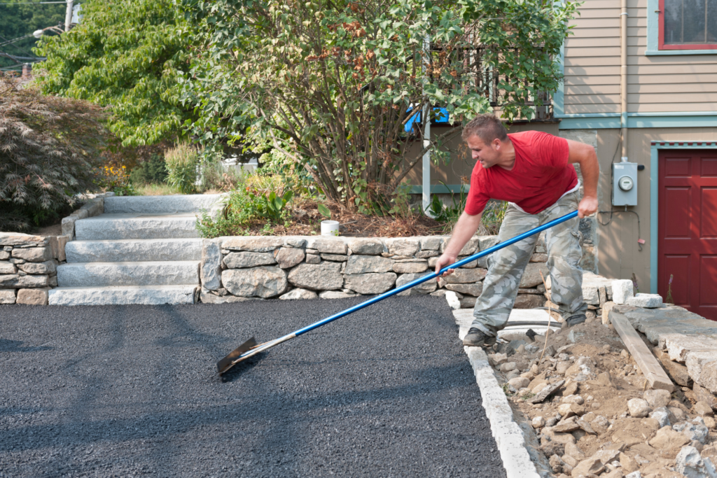 Driveway installation preparation