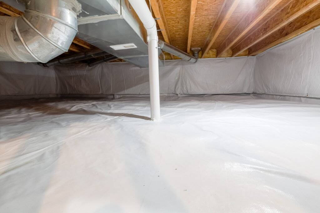 Professional crawl space encapsulation project Professional crawl space encapsulation project
